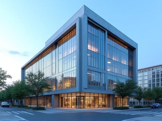 Modern office building of Rete Chiara Italia S.p.A. in Milan